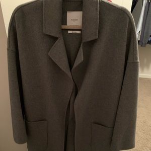 Mango wool coat with belt New